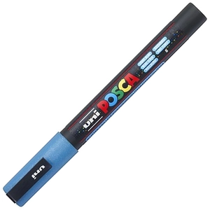 Decormarker UNI-BALL Posca 0,9-1,3mm fényes kék Írószerek UNI-BALL PC-3M
