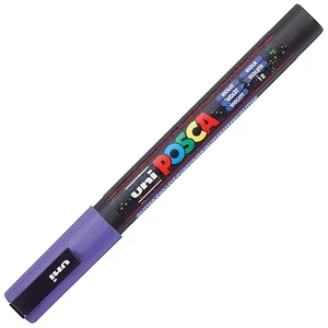 Decormarker UNI-BALL Posca 0,9-1,3mm fényes lila akril marker Írószerek UNI-BALL PC-3M