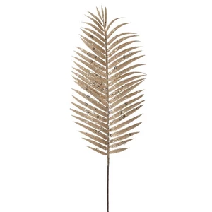 Dekorág glitteres 23 pálmalevél, pezsgő 70cm
