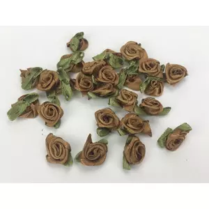 Rózsafej szatén színes 25db/csomag, barna
