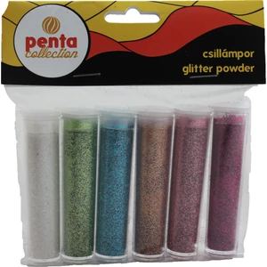 Csillámpor dekor szett 6x3, 5m vegyes színek I.