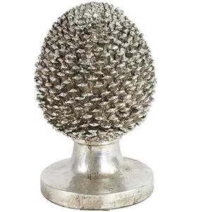 Kerámai dísz ezüst óriás toboz Ornament Dejan L silver 32cm Holland SDDST53