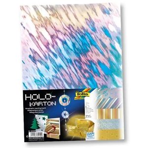 Dekor karton  Folia hologrammos 25x35cm 23g 5ív 