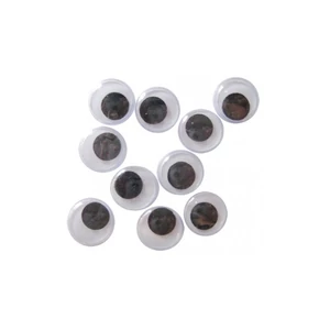 Mozgószem 8mm ragasztható 10db/csomag kerek,