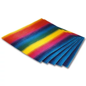Dekor papír stretch 35x49,5cm szivárvány