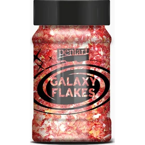Dekor pelyhek 15g Galaxy Flakes vörösarany
