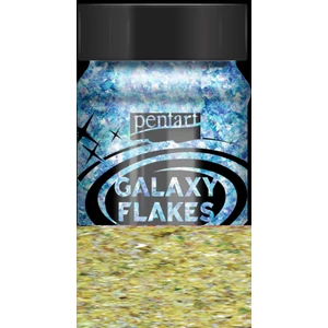 Dekor pelyhek 100ml Galaxy Flakes Pluto sárga