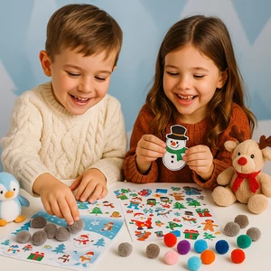 Dekor pompom 1,5cm szürke 1,5cm 50db-os 25