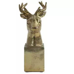 Dekor szarvas arany Deer Isaac M gold 25cm Holland