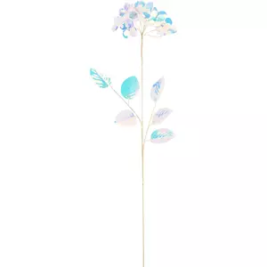 Művirág dekor pick 59cm fehér rózsaszín clear színben varázslatos fényes vázadekor