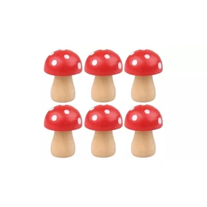 Dekoráció gomba fa gombák 2,5 cm, 6 db
