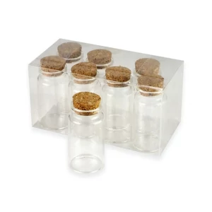 Dekorálható üveg Parafadugóval 3,7x7cm