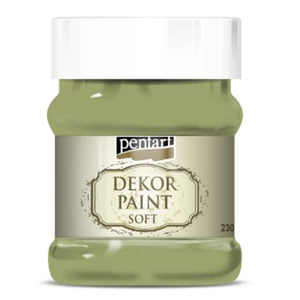 Dekorfesték lágy 230ml Pentart olíva