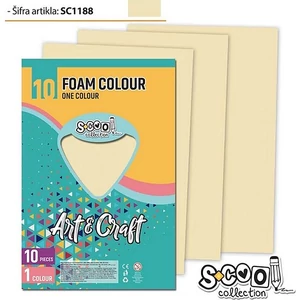 Dekorgumi A4 bézs 2mm, A4 EVA gumilap