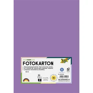 Dekorkarton 2 oldalas A4 300 g 50 lap FOLIA sötét orgonalilaFOLIA FOLIA sötét orgonalila