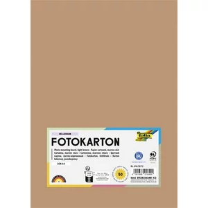 Dekorkarton 2 oldalas A4 300 g 50lap FOLIA világosbarnalap FOLIA lap FOLIA világosbarna