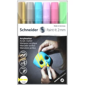 Dekormarker 2mm Schneider akril Paint-It 310, 6 különböző szín TSC310V61