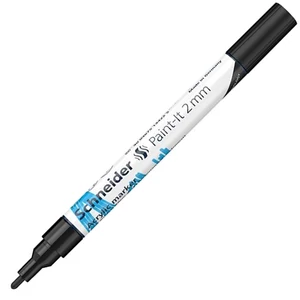 Dekormarker 2mm Schneider akril, Paint-It 310, fekete TSC310FK