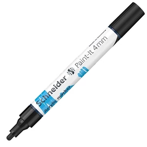 Dekormarker 4mm Schneider akril, Paint-It 320, fekete TSC320FK