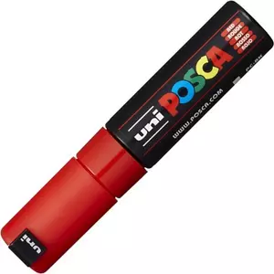 Decormarker UNI-BALL Posca 8mm vízbázisu piros Írószerek UNI-BALL PC-8K RED