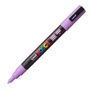 Decormarker UNI-BALL Posca 0,9-1,3mm vízbázisu akril mark levendula Írószerek UNI Posca PC-3M