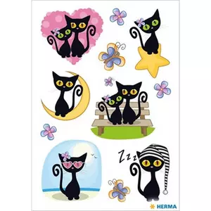 Dekormatrica Herma csillámos fekete macska Kreatív termékek