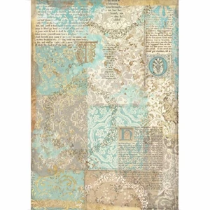 Decoupage rizspapír A4 Csipkerózsika arany textúra
