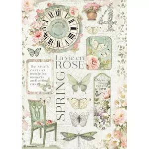 Decoupage rizspapír A4 La Vie en Rose