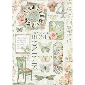 Decoupage rizspapír A4 La Vie en Rose