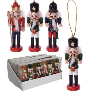 Diótörő karácsony dekor 12cm, 3db/set kpm