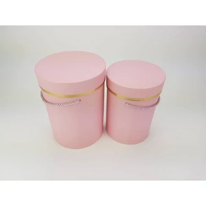 Díszdoboz henger alakú pink 15x20cm 6,00E+12
