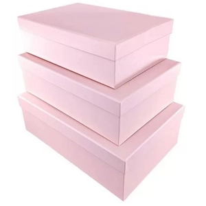 Díszdoboz téglalap alakú S3/1 papír, púder rózsaszín Az ár egy dobozra vonatkozik