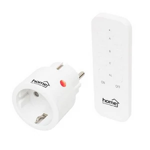 Dugalj szett 1 aljzat távirányítóval 2300 W HOME fehér