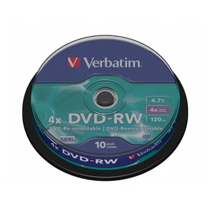 DVD-RW Verbatim 4x 10db/henger DVDVU-4B9