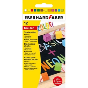 Eberhard Faber aszfaltkréta készlet 12db-os alap+neon színek 