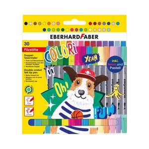 Eberhard Faber filctoll készle 30Db-Os Kétvégű Colori