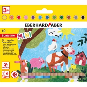 Eberhard Faber színes ceruza 12db-os "3in1" MINI KIDS 10mm-es heggyel