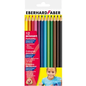 Eberhard Faber Színes ceruza 12db háromszögletű Eberhard Faber E511412