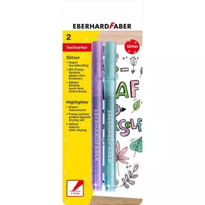 Eberhard Faber szövegkiemelő 2db-os pasztell csillámos lila/kék BL. E551496