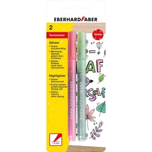 Eberhard Faber szövegkiemelő 2db-os pasztell csillámos pink/zöld BL. E551495