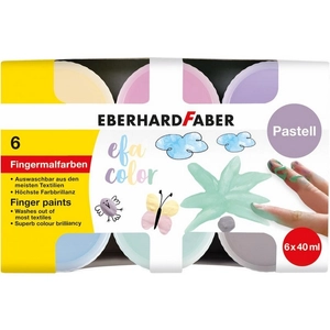 Eberhard Faber ujjfesték 6db-os 40ml-es tégelyes PASZTELL
