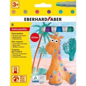 Eberhard Faber zsírkréta 6db-os extra puha metál "Mini Kids Club E529106