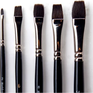 Ecset Munkácsy 8-as lapos Mókusszőr ecset Művészeti kellék !