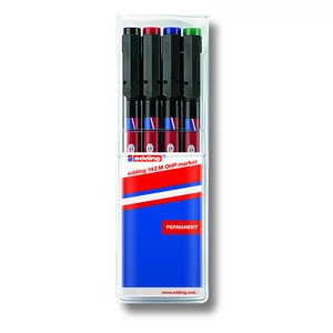 Edding 142M 4-es készlet OHP permanent alkoholos marker 1mm filc, marker