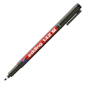 Edding 142M fekete OHP permanent alkoholos marker 1mm filc, marker