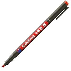 Edding 143B piros OHP permanent alkoholos marker 1-3mm filc, marker