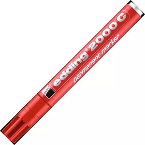 Edding 2000 piros permanent alkoholos marker 1,5-3mm filc, marker alkoholos marker
