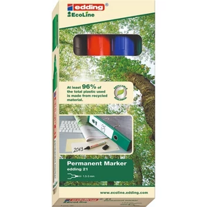 Edding 21/4 marker Ecoline permanent 4 Klf. Szín