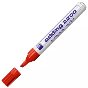 Edding 2200 piros permanent alkoholos marker 1-5mm filc, marker