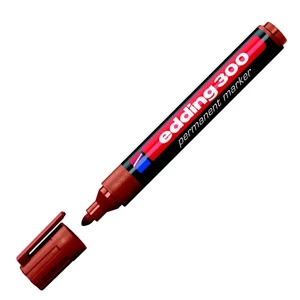 Edding 300 kerek hegyű barna permanent alkoholos marker 1,5-3mm alkoholos filc, marker